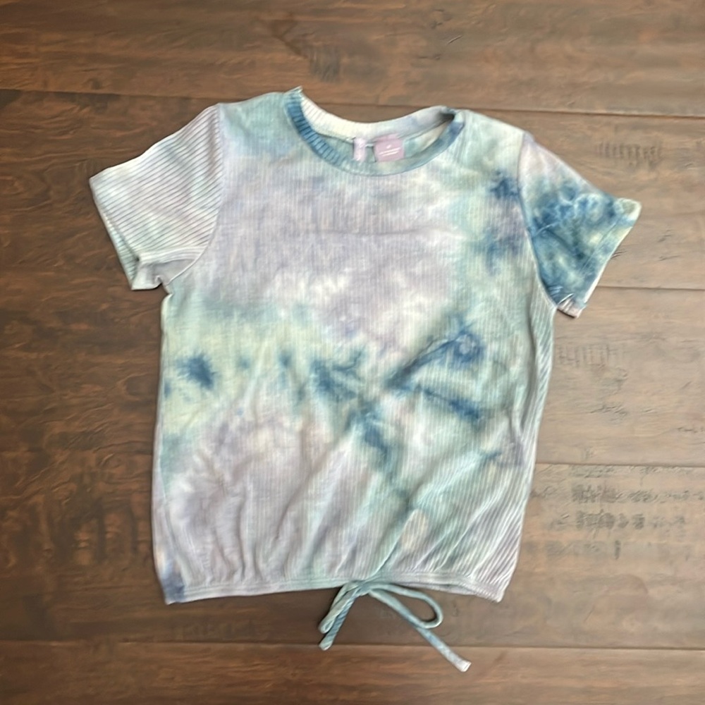 Adorable girls Good Luck Girl tie-dye shirt